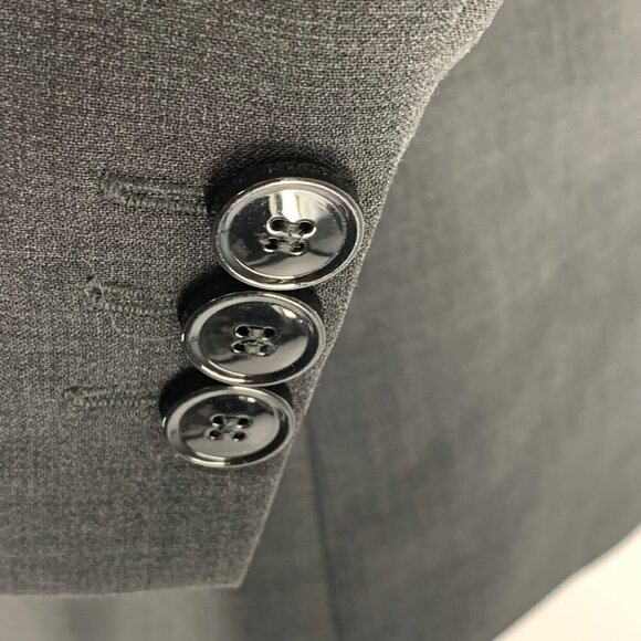 MaxMara Weekend Wool Blend 2 Button Blaze Gray USA Size 10 - Picture 6 of 14